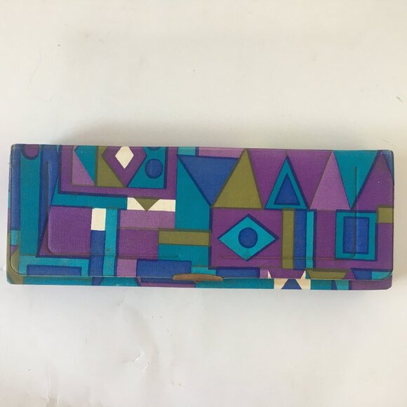 Symphony Mirror Window Rigid Box MAKEUP COSMETIC Hard Travel Case Purple MCM - Picture 1 of 12